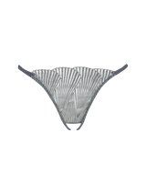 Coco de Mer Athena Silver Open Thong