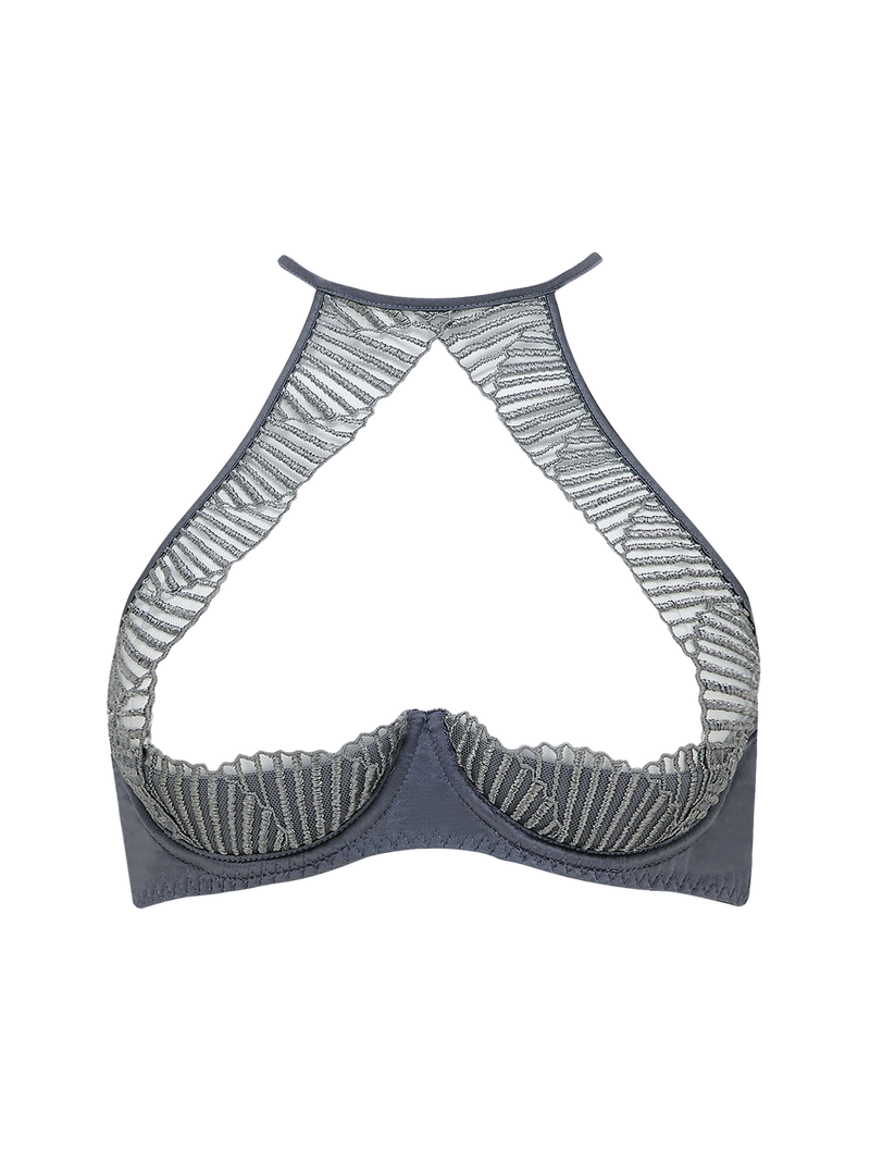 Coco de Mer Athena Silver Quarter Cup Bra