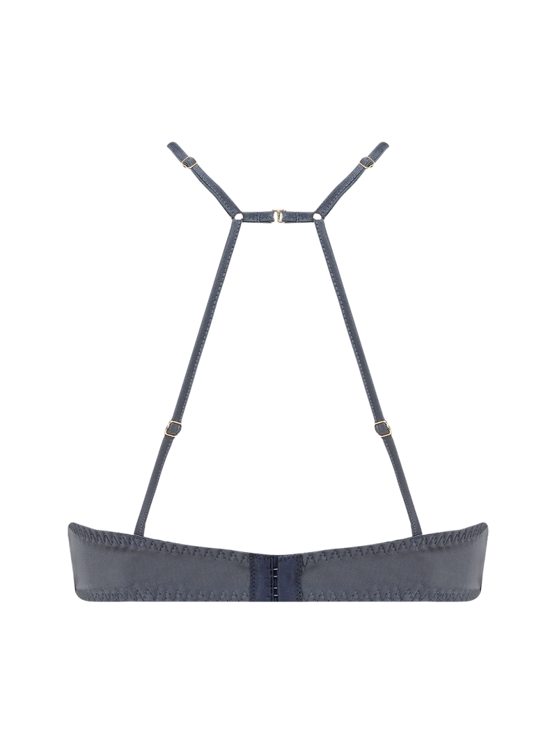 Coco de Mer Athena Silver Quarter Cup Bra