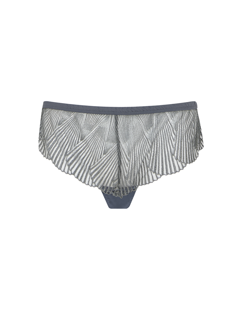 Coco de Mer Athena Silver Low Rise Skirted Thong