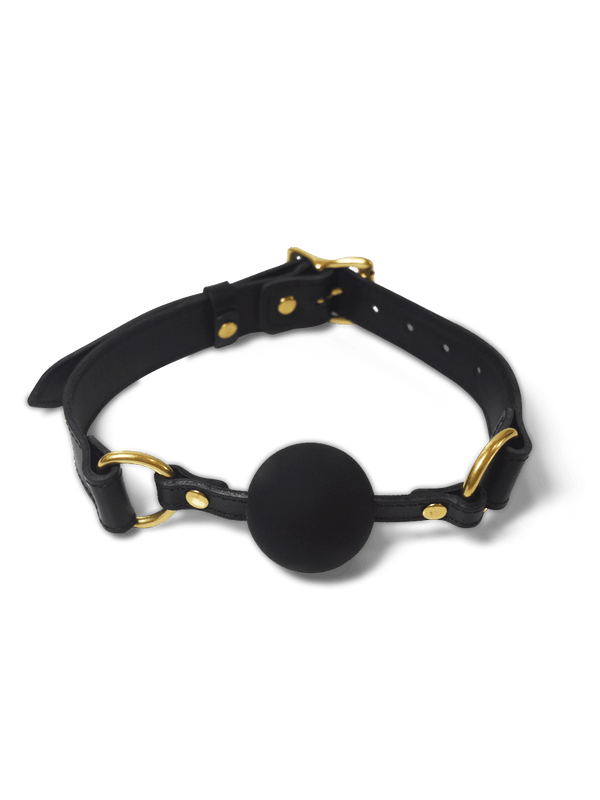 Coco de Mer Black leather Ball Gag