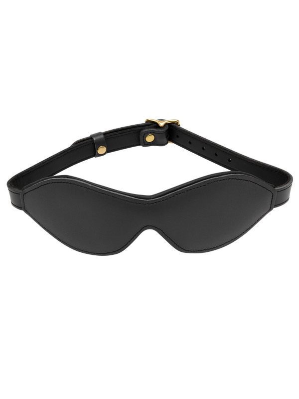 Coco de Mer Black Leather Blindfold