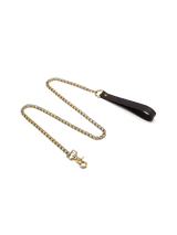 Coco de Mer  Black Leather Chain