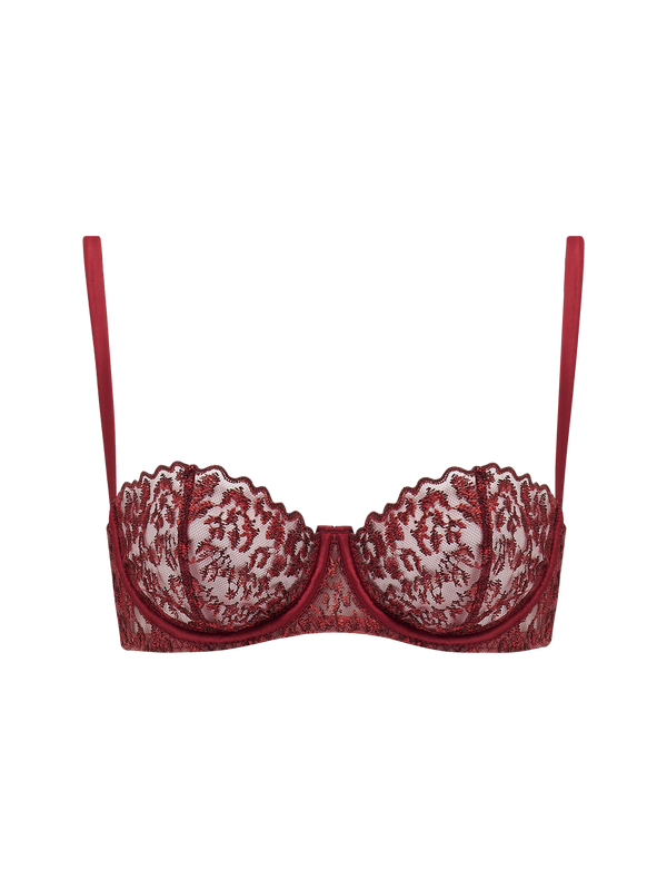 Lola Red Lace Balcony Bra