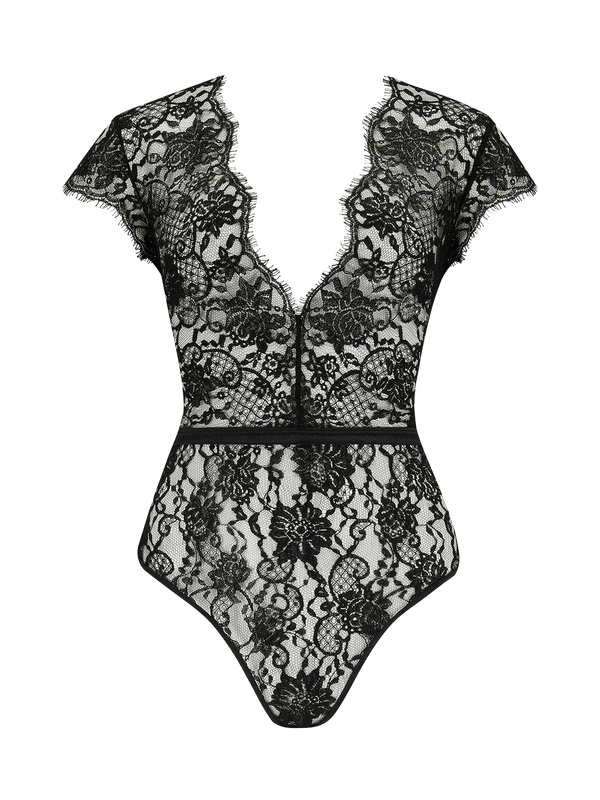 Hera Black Lace Bodysuit