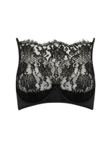 Hera Black Lace High Neck Bra