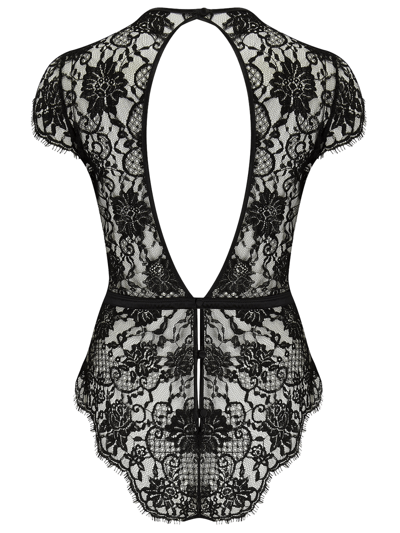 Hera Black Lace Bodysuit