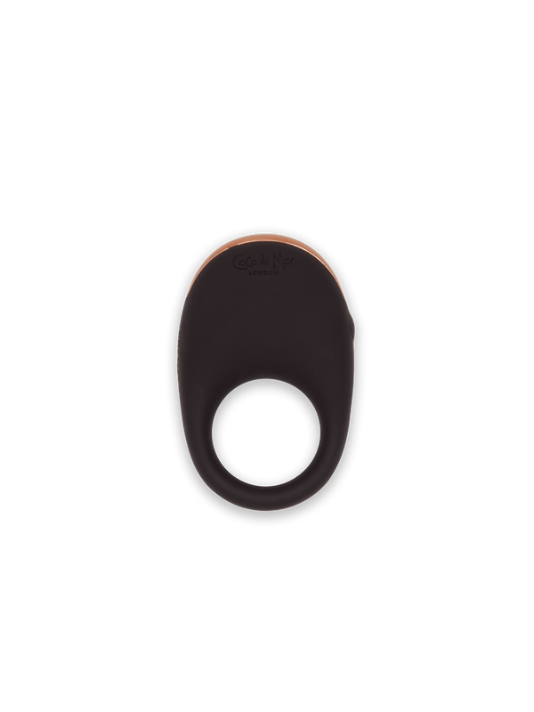 Coco de Mer Couple's Ring coco de mer the ring couples toy cock vibrating ring in chocolate smooth silicone male toys female pleasure