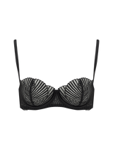 Athena Black Lace balcony Bra