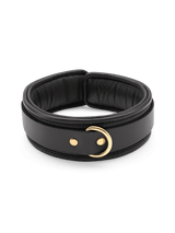 Coco de Mer Black Leather Collar
