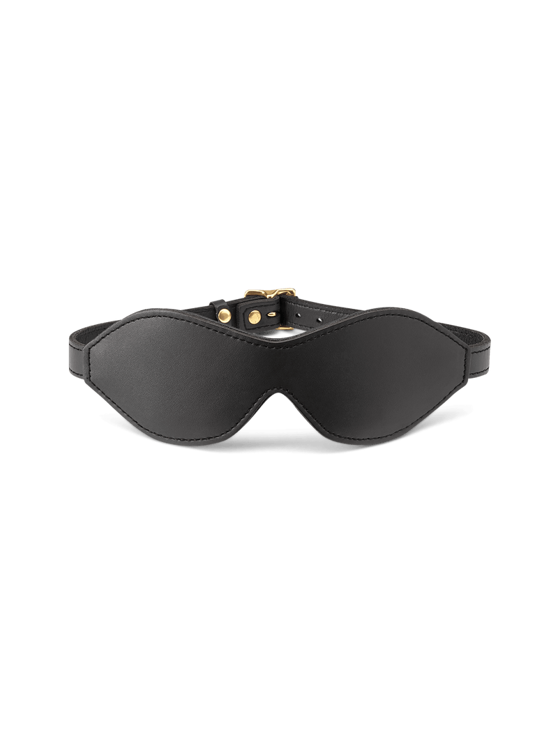 Coco de Mer Black Leather Blindfold