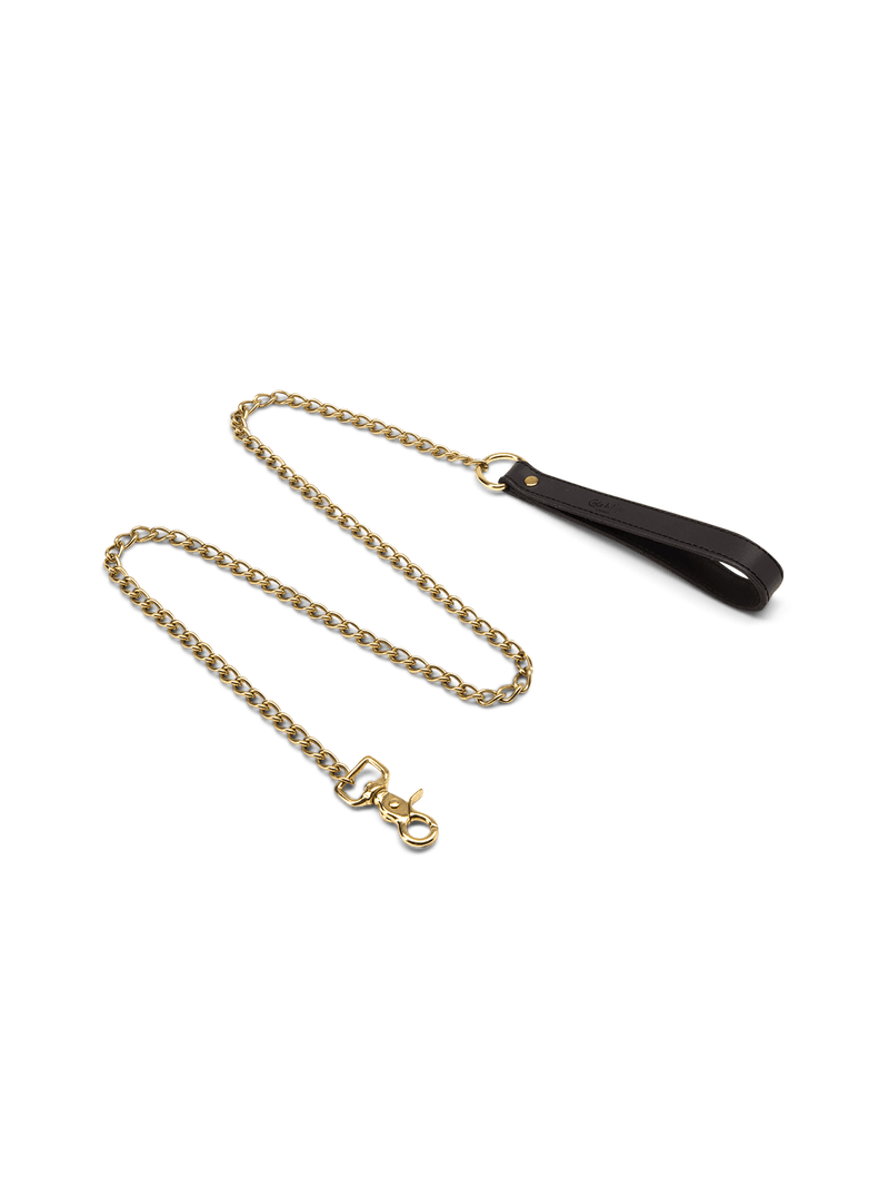 Coco de Mer  Black Leather Chain
