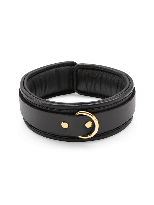 Coco de Mer Black Leather Collar