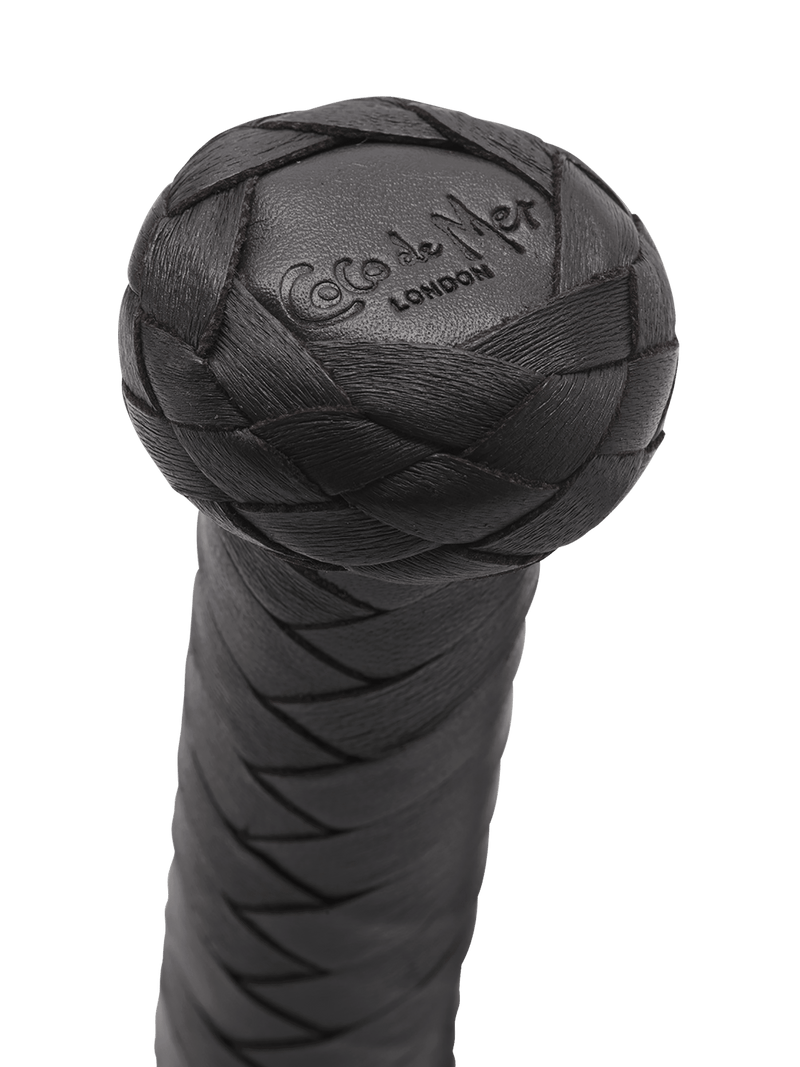 Coco de Mer Black Leather Flogger