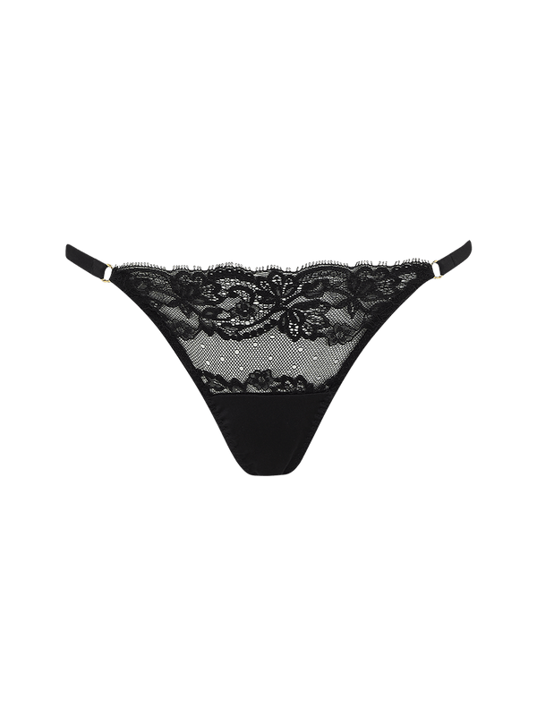 Seraphine Black Lace G String