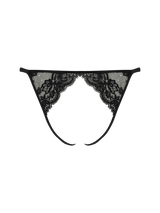 Seraphine Black Lace Open Knicker