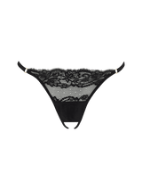 Seraphine Black Lace Open Knicker