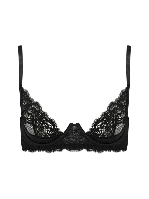 Seraphine Black Lace Plunge Bra