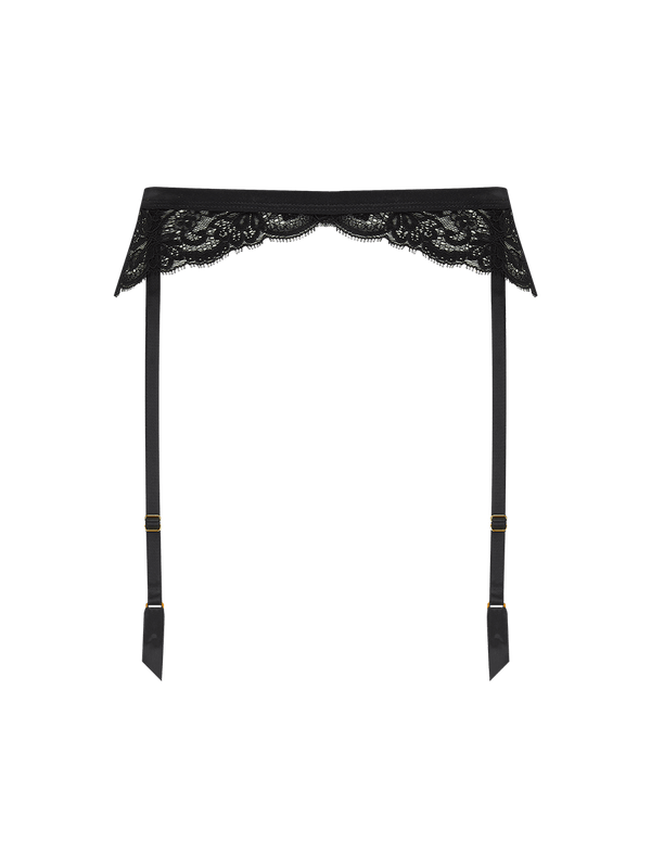 Seraphine Black Lace Suspender Belt